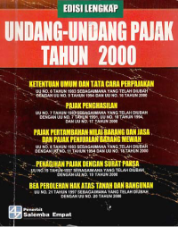 Image of UNDANG-UNDANG PAJAK TAHUN 2000