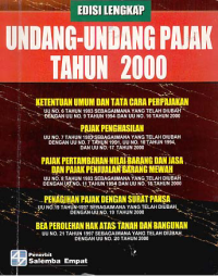 UNDANG-UNDANG PAJAK TAHUN 2000