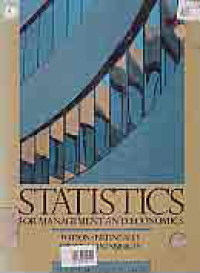 Image of STATISTICS FOR MANAGEMENT AND ECONOMICS