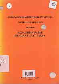 Image of UU RI NO 19 TAHUN 1997 TENTANG PENAGIHAN PAJAK DENGAN SURAT PAKSA