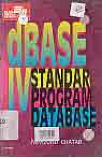 Image of DBASE IV STANDAR PROGRAM DATA BASE