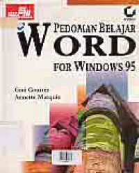Image of PEDOMAN BELAJAR WORD FOR WINDOWS 95