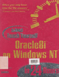 SAMS TEACH YOURSELF ORACLE8i ON WINDOWS NT IN 24 HOUR