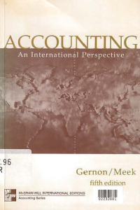 Image of ACCOUNTING AN INTERNATIONAL PERSPECTIVE