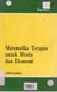 Image of MATEMATIKA TERAPAN UNTUK BISNIS DAN EKONOMI
