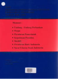 SERI PERUNDANG-UNDANGAN PERBANKAN INDONESIA TAHUN 1950-2004