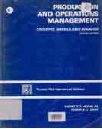 Image of PRODUCTION AND OPERATIONS MANAGEMENT; CONCEPTS MODELS AND BEHAVIOR