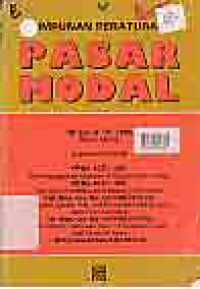 Image of HIMPUNAN PERATURAN PASAR MODAL; UU NO. 8 TAHUN 1995 DAN PP NO.45, PP NO.46 1995