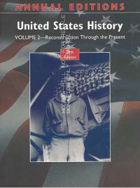 Image of UNITED STATES HISTORY; Volume 2 - Reconstruction Trough the Present