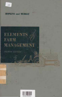 Image of ELEMENT OF FARM MANAGEMENT