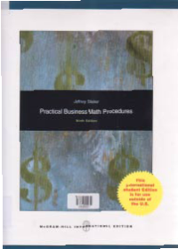 Image of PRACTICAL BUSINESS MATH PROCEDURES + CD & HANDBOOK