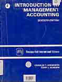 Image of INTRODUCTION TO MANAGEMENT ACCOUNTING