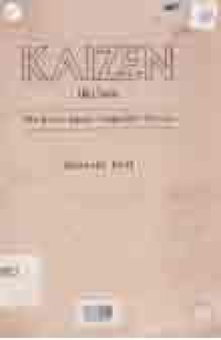 Image of KAIZEN; THE KEY TO JAPAN'S COMPETITIVE SUCCESS