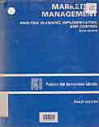 MARKETING MANAGEMENT ANALYSIS PLANNING IMPLEMENTATION AND CONTROL