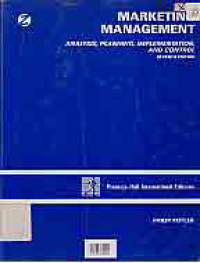 Image of MARKETING MANAGEMENT ANALYSIS PLANNING IMPLEMENTATION AND CONTROL