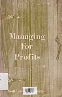 Image of MANAGING FOR PROFIT