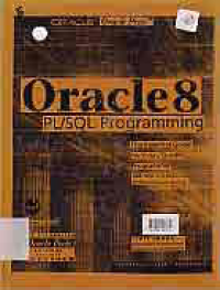 Image of ORACLE 8 PL/SQL PROGRAMMING