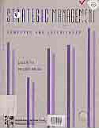 Image of STRATEGIC MANAGEMENT CONCEPTS AND EXPERIENCES
