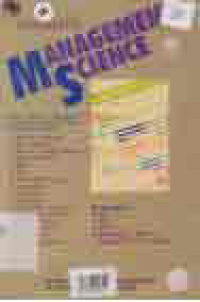 Image of MANAGEMENT SCIENCE
