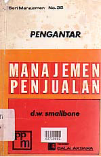 Image of PENGANTAR MANAJEMEN PENJUALAN