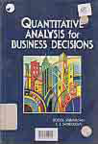 Image of QUANTITATIVE ANALYSIS FOR BUSINESS DECISION