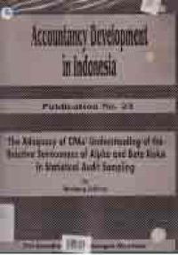 Image of ACCOUNTANCY DEVELOPMENT IN INDONESIA PUBLICATION NO 23