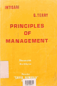 Image of INTISARI PRINCIPLES OF MANAGEMENT