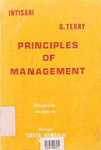 INTISARI PRINCIPLES OF MANAGEMENT