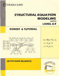 Image of STRUCTURAL EQUATION MODELING DENGAN LISREL 8.8; Konsep & Tutorial