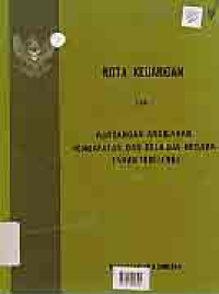 NOTA KEUANGAN DAN RANCANGAN PENDAPATAN BELANJA NEGARA 1982/1983