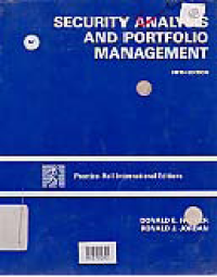 SECURITY ANALISIS AND PORTFOLIO MANAGEMENT