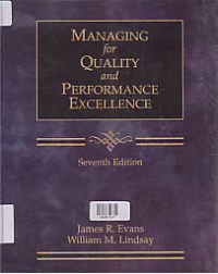 Image of MANAGING FOR QUALITY AND PERFORMANCE EXCELLENCE + CD