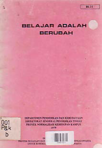 Image of BELAJAR ADALAH BERUBAH