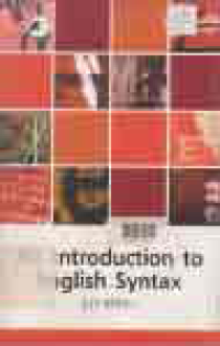 Image of AN INTRODUCTION TO ENGLISH SYNTAX