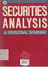 Image of SECURITIES ANALYSIS A PERSONAL SEMINAR