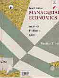 Image of MANAGERIAL ECONOMICS ANALYSIS PROBLEM CASES
