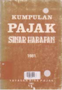 Image of KUMPULAN PAJAK SINAR HARAPAN 1981
