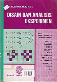 Image of DISAIN DAN ANALISA EKSPERIMEN