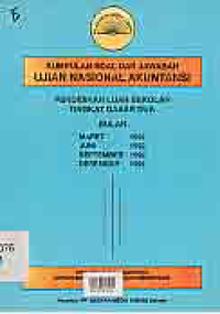Image of KUMPULAN SOAL &JAWABAN UJIAN NASIONAL AKUNTANSI