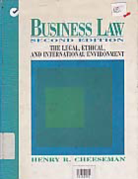 Image of BUSINESS LAW: THE LEGAL, ETHICAL, AND INTERNATIONAL ENVIRONMENT