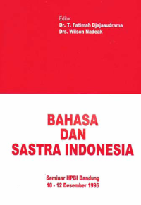 BAHASA DAN SASTRA INDONESIA