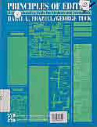Image of PRINCIPLES OF EDITING; A COMPREHENSIVE GUIDE FOR STUDENTS AND JOURNALIST