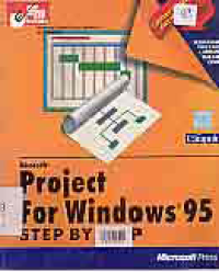 MICROSOFT PROJECT FOR WINDOWS 95 STEP BY STEP + DISKET