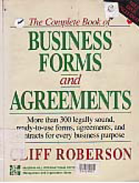 Image of THE COMPLETE BOOK OF BUSINESS FORMS AND AGREEMENTS + DISKET