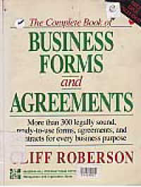 THE COMPLETE BOOK OF BUSINESS FORMS AND AGREEMENTS + DISKET