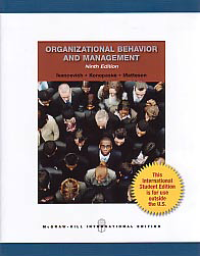 Image of ORGANIZATIONAL BEHAVIOR AND MANAGEMENT