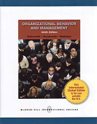 ORGANIZATIONAL BEHAVIOR AND MANAGEMENT