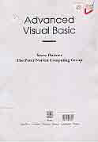 Image of ADVANCED VISUAL BASIC