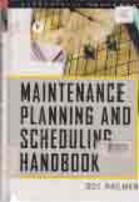 Image of MAINTENANCE PLANNING AND SCHEDULING HANDBOOK