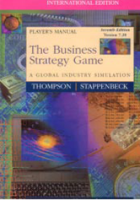 Image of PLAYER'S MANUAL THE BUSINESS STRATEGY GAME; A Global Industry Simulation